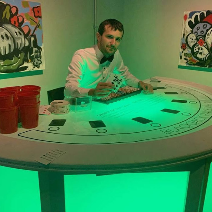 LED Blackjack Table Rental Cincinanti